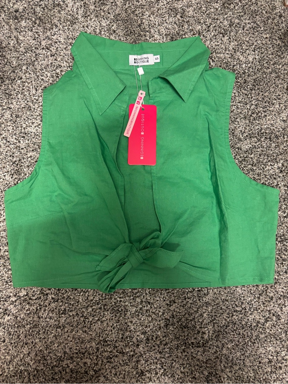 Beginning Boutique Cooper Tie Up Shirt
